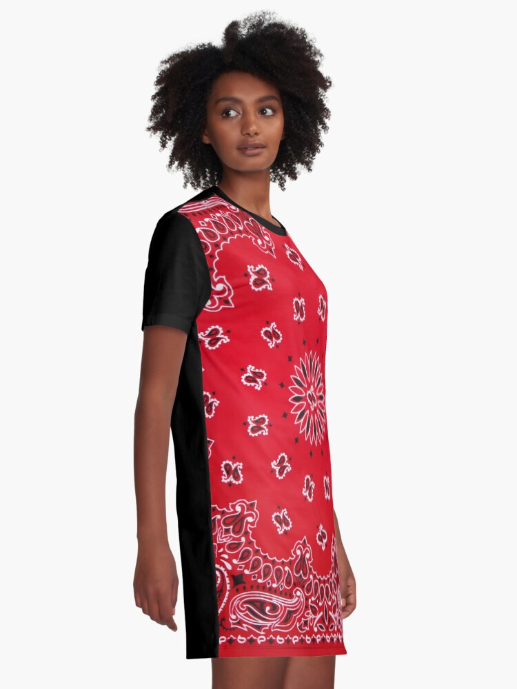 red bandanna dress