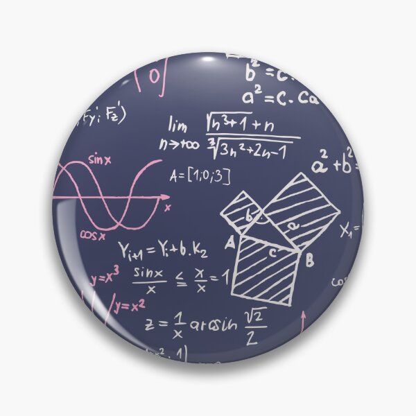 Item preview, Colorful Math Problems on Navy Chalkboard designed and sold by the-Nerdlings.