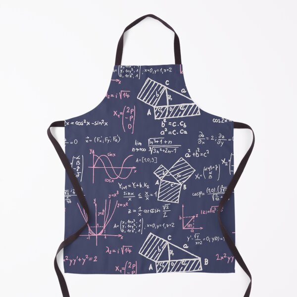Item preview, Colorful Math Problems on Navy Chalkboard designed and sold by the-Nerdlings.