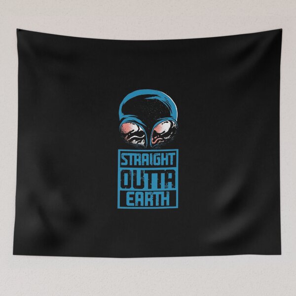 Item preview, Straight Outta Funny Extraterrestrial Life For Alien Lovers designed and sold by Nessshirts.