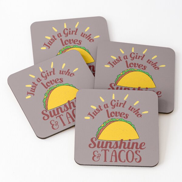 Item preview, Just A Girl Who Loves Sunshine and Tacos Lover Summer designed and sold by SunfullyYours.
