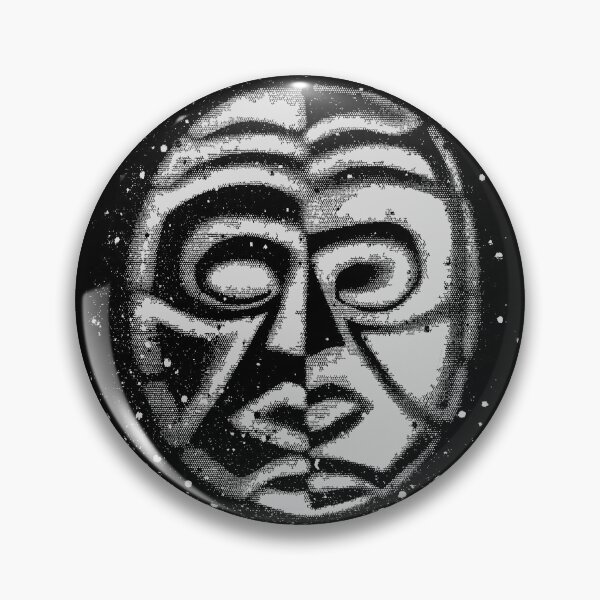 Item preview, Primitive art, yin yang mask design in grey designed and sold by Anomalypark.