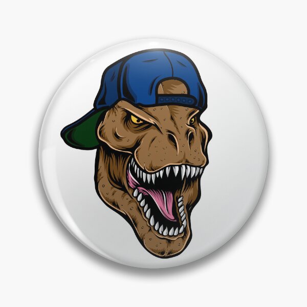 Item preview, T-Rex wearing blue backwards cap designed and sold by Donovan Olson.