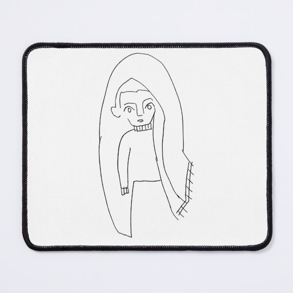 Item preview, Boy in Blanket Black Line Drawing designed and sold by badlydrawnbabe.