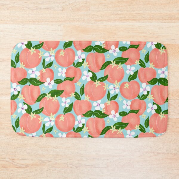 Item preview, Peach florals designed and sold by Papergrape.