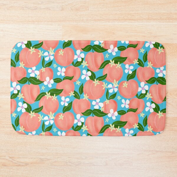 Item preview, Peach florals designed and sold by Papergrape.