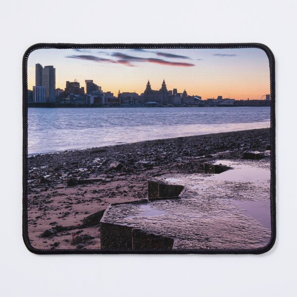 Item preview, Mersey Low Tide Sunrise designed and sold by neonlightphoto.