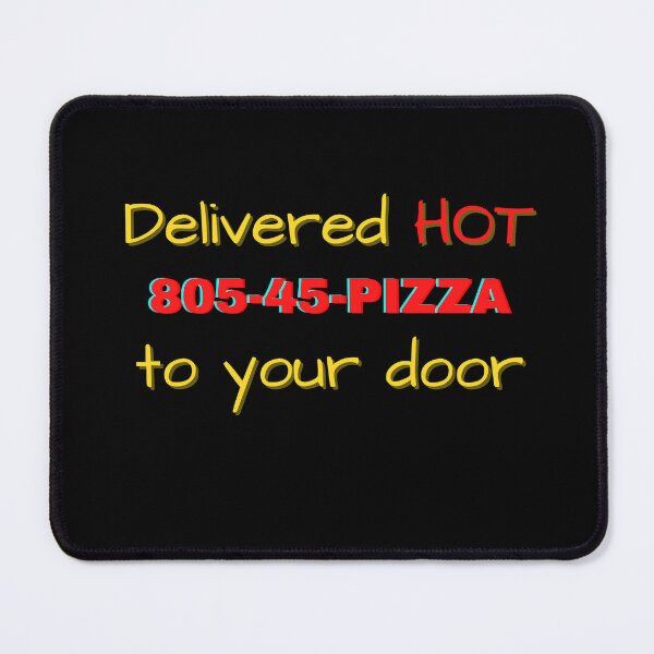 Item preview, Delivered Hot To Your Door 805-45-PIZZA Surfer Boy Pizza Argyle designed and sold by two7designs.