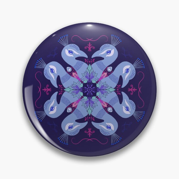 Item preview, Peacock mandala pattern designed and sold by BumbleBearArtUK.