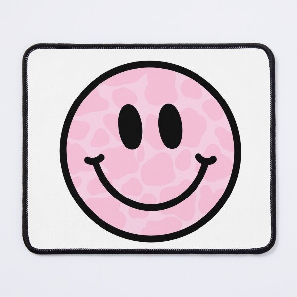 Item preview, Pink Cow Print Smiley designed and sold by ArtWithArchie.