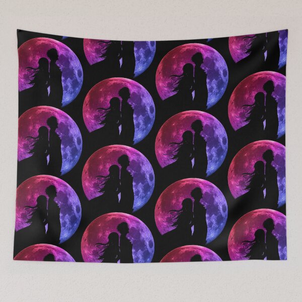 Item preview, Okabe and Kurisu Moon Inspired Anime Shirt designed and sold by Nixon Robeton.