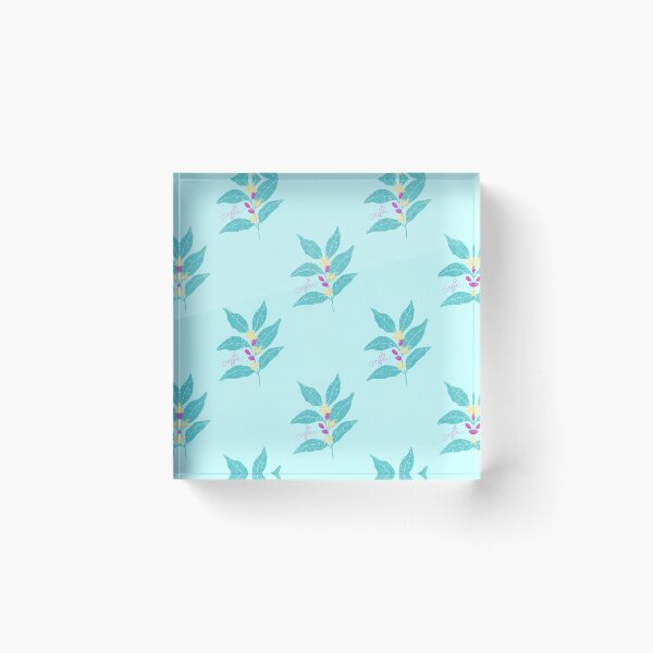 Item preview, Coffee summer vibes! Simple coffee branch pattern designed and sold by thealohastudios.