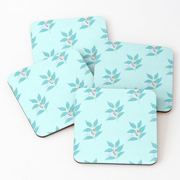 Item preview, Coffee summer vibes! Simple coffee branch pattern designed and sold by thealohastudios.