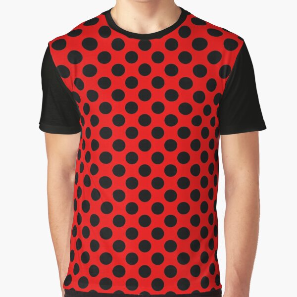 Black Spot Fashion T-Shirt - Black Polka Dot Tshirt - Gift Apparel Me