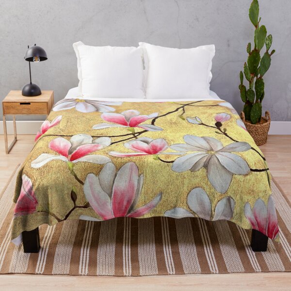 Item preview, Magnolia on gold leaf designed and sold by SyncopeMars.