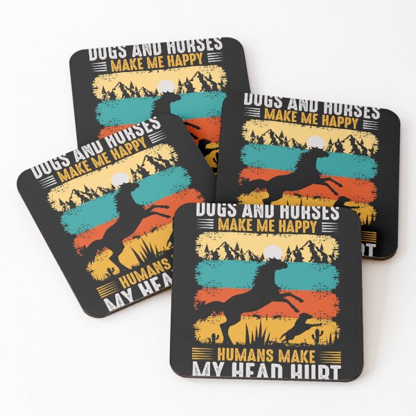 Item preview, Dogs and horses make me happy humans make my head hurt designed and sold by pnkpopcorn.
