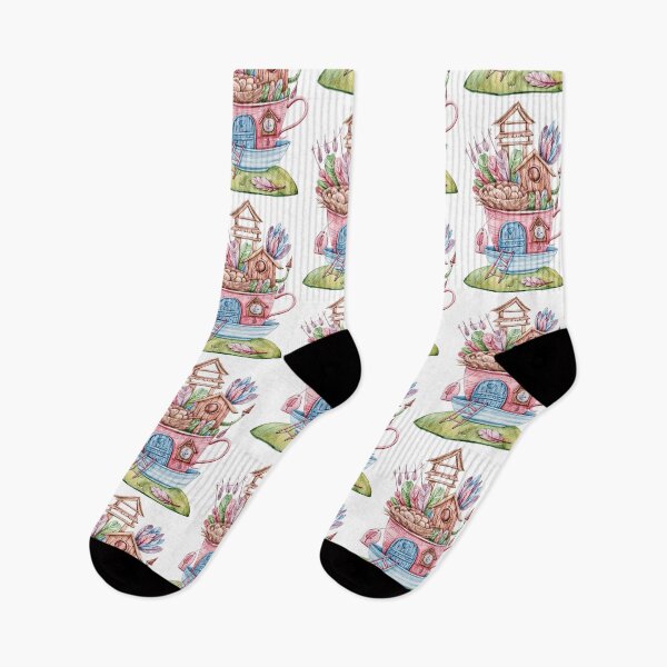 Item preview, Watercolor hand painted cute house digital painting, repeat pattern designed and sold by tiana-geo.