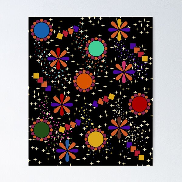 Item preview, Floral-star Abstract Art All-over Pattern designed and sold by Swagmode.