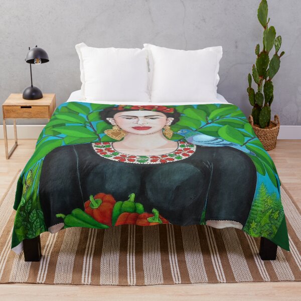 Item preview, Frida with dove and red peppers designed and sold by Madalena Lobao-Tello.