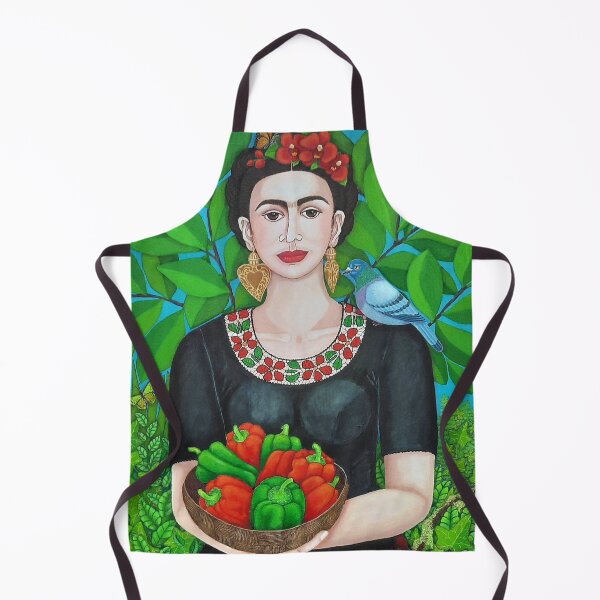 Item preview, Frida with dove and red peppers designed and sold by Madalena Lobao-Tello.