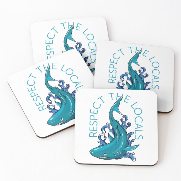 Item preview, Shark – Respect The Locals designed and sold by blackdogshop.