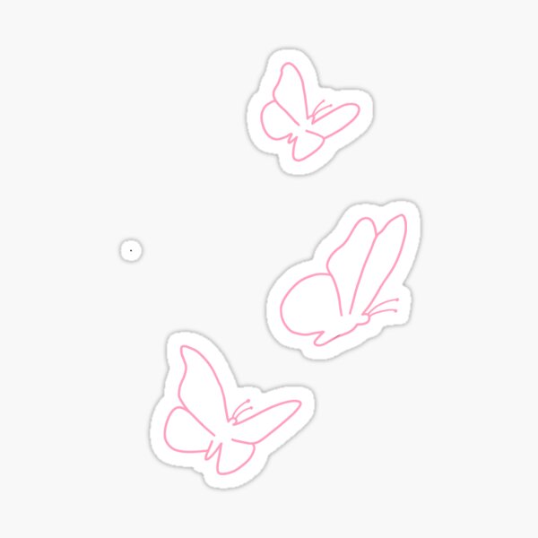 Pink Butterfly Sticker Pack Sticker For Sale By Cooliobroseph Redbubble 7831