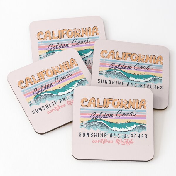 Item preview, California Golden Coast Lifestyle Fading Retro Pastel  designed and sold by ScorpioSunStudio.