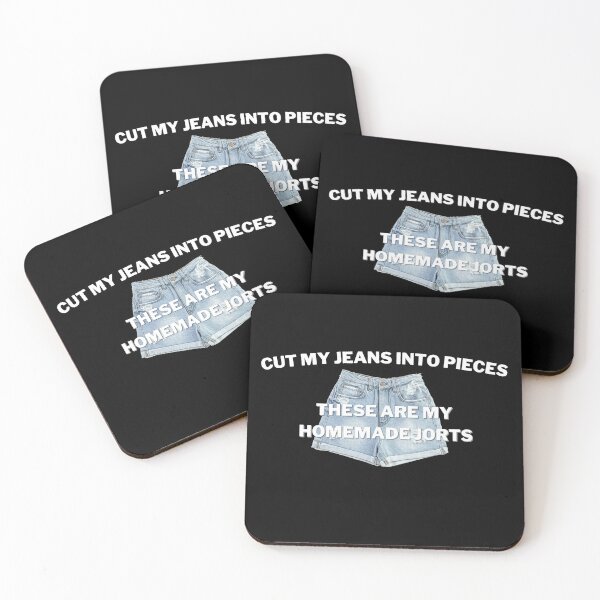 Item preview, Cut My Jeans Into Pieces - dark designed and sold by natcat-designs.