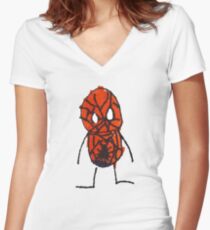 Superhero 3 Women's Fitted V-Neck T-Shirt