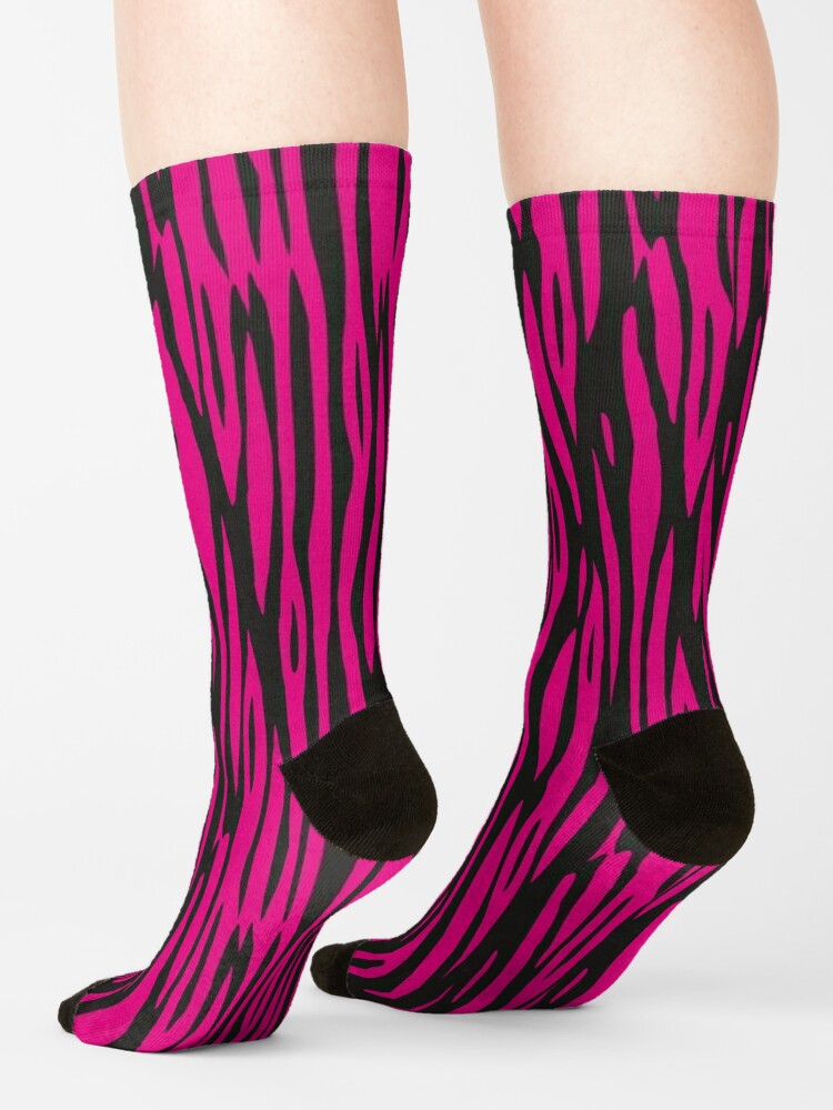 Pink Zebra print | Socks