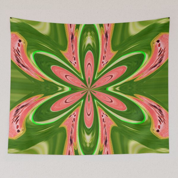 Item preview, ABSTRACT PAINTING WATERMELON GEOMETRIC ART FANTASY. designed and sold by Ralek.