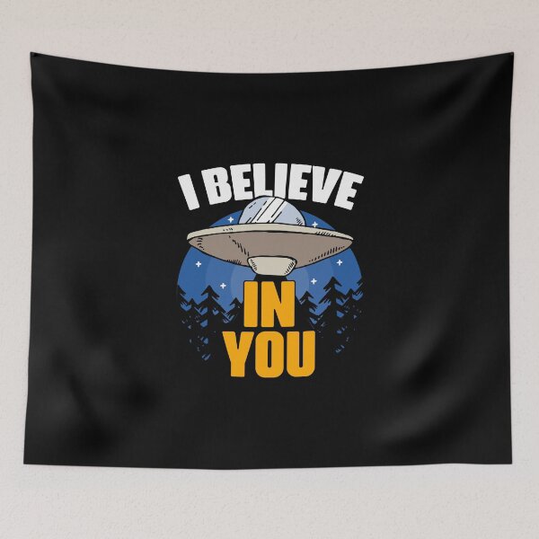Item preview, I Believe In You Funny Extraterrestrial Life Alien Believer designed and sold by Nessshirts.