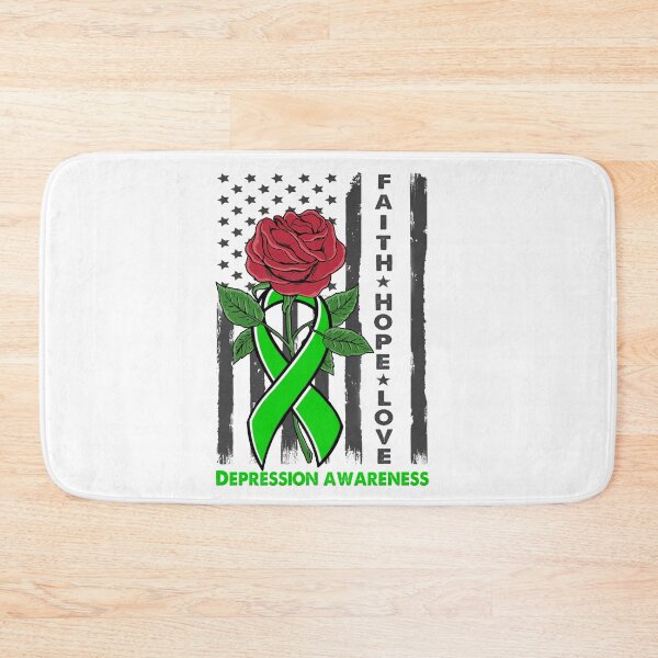 Item preview, Faith Hope Love Depression Awareness American Flag designed and sold by Kohend.
