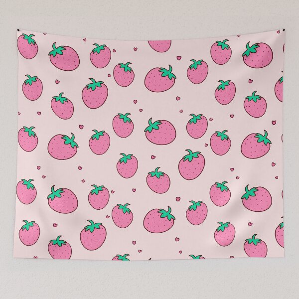 Item preview, Pink strawberry and hearts bulk  designed and sold by NellyOm.