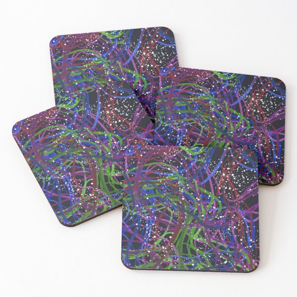 Item preview, Red, Green, Blue, and Purple Line Texture- A designed and sold by UsumStudy.
