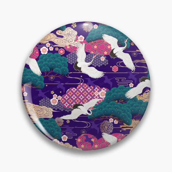 Item preview,  Japanese cranes pattern designed and sold by Oonamin.