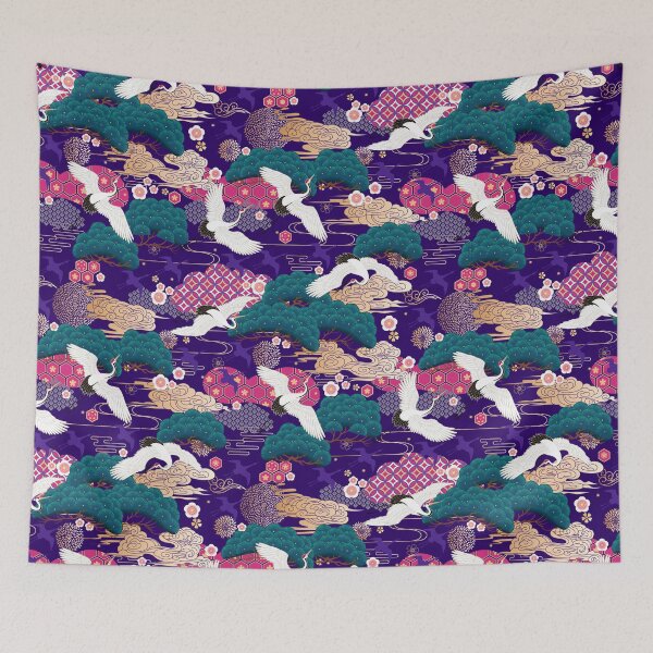 Item preview,  Japanese cranes pattern designed and sold by Oonamin.