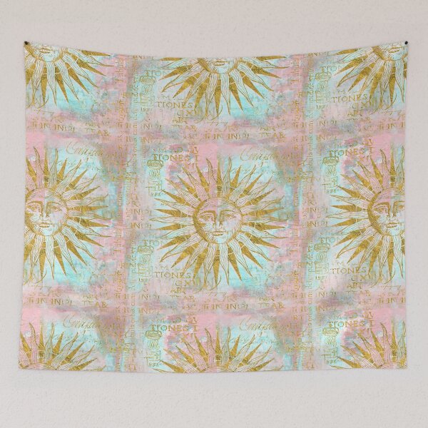 Item preview, Vintage Golden Sun Illustration designed and sold by artsandsoul.
