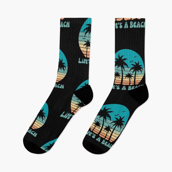 Item preview, Life's A Beach, Vintage Tropical Sunrise, Sunrise Vacation, Before Sunrise, Life Is A Beach designed and sold by Sun Sand & Sea Art.