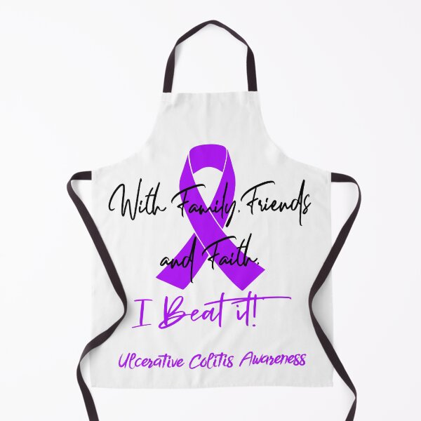 Item preview, Ulcerative Colitis Warrior - With Family, Friends, and Faith - I BEAT IT! designed and sold by Robbsyn.