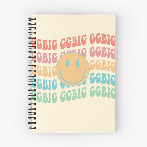 Item preview,  ggbig retro happy face, Little big reveal college sorority bid day  designed and sold by bigraydesigns.