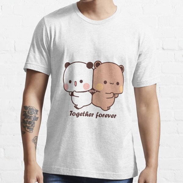 Panda And Brownie Bear Couple T Shirt For Sale By Storemuzan Redbubble Panda And Brownie 