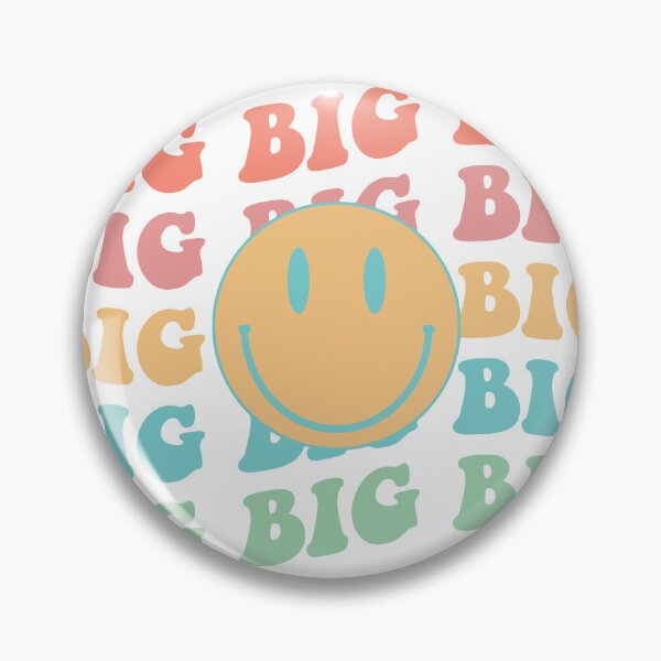 Item preview, Copy of Big retro happy face, Little big reveal college sorority bid day  designed and sold by bigraydesigns.