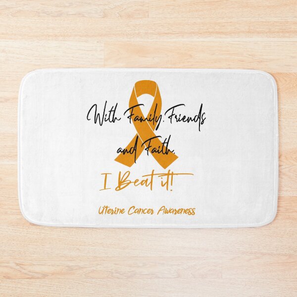 Item preview, Uterine Cancer Warrior - With Family, Friends, and Faith - I BEAT IT! designed and sold by Robbsyn.
