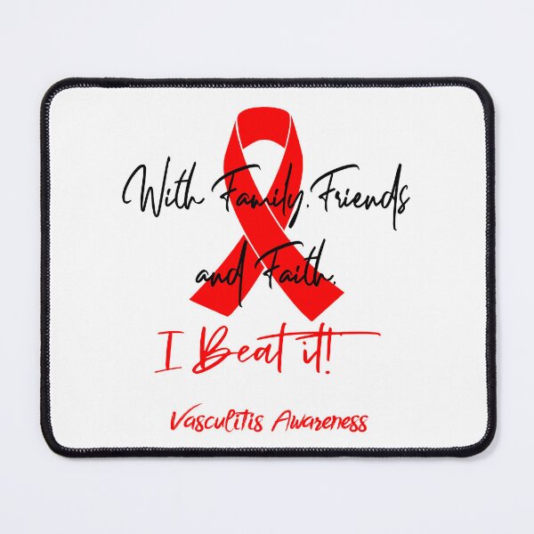 Item preview, Vasculitis Warrior - With Family, Friends, and Faith - I BEAT IT! designed and sold by Robbsyn.