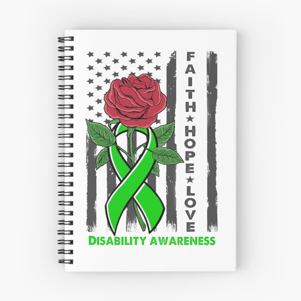 Item preview, Faith Hope Love Disability Awareness American Flag designed and sold by Kohend.