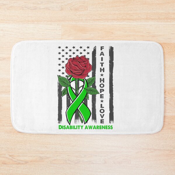 Item preview, Faith Hope Love Disability Awareness American Flag designed and sold by Kohend.