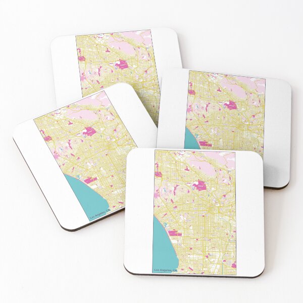 Item preview, Los Angeles Map - Cotton Candy designed and sold by bheberer.