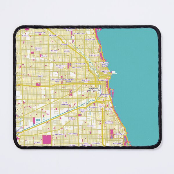 Item preview, Chicago Map - Cotton Candy designed and sold by bheberer.