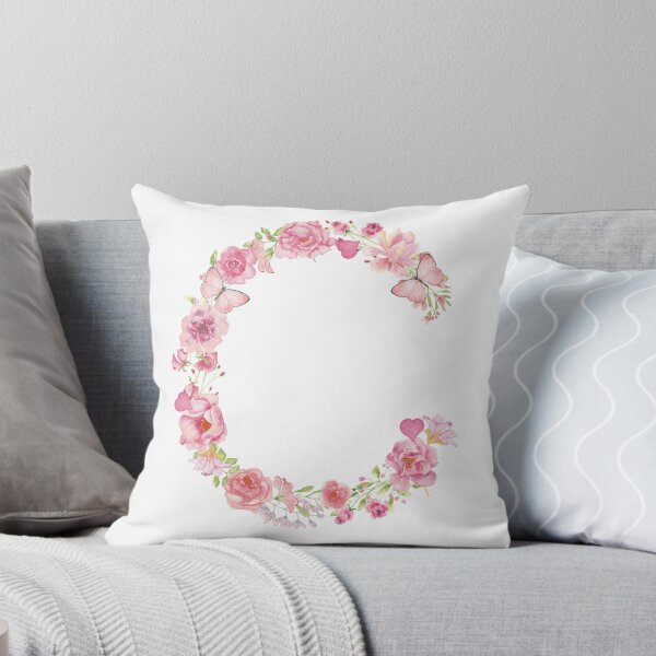 Item preview, Pastel Pink Watercolor Flower Monogram Letter C designed and sold by silviaol.
